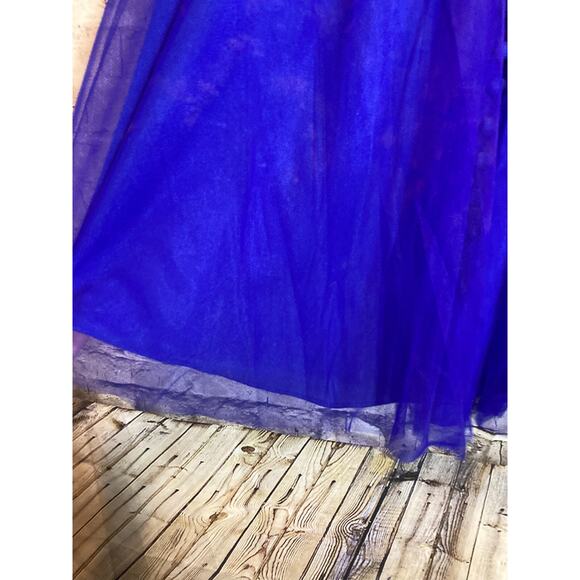 Wayward Fancies eShakti Dress Womens Medium Cobalt Mesh Dark Romantic Boho - Picture 10 of 16